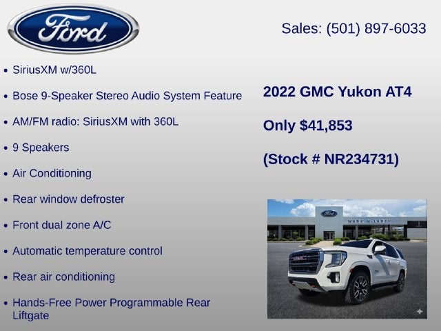2022 GMC Yukon AT4