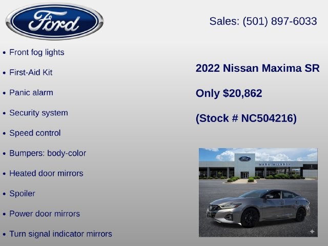 2022 Nissan Maxima SR