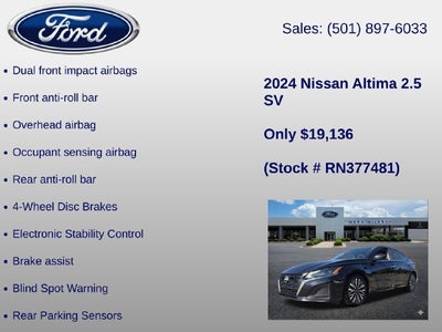 2024 Nissan Altima 2.5 SV