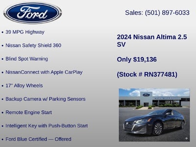 2024 Nissan Altima 2.5 SV