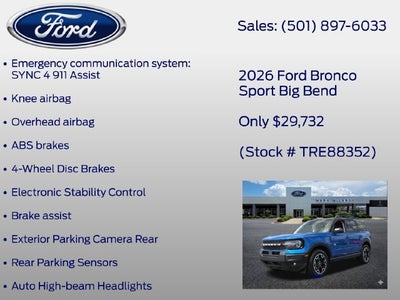 2026 Ford Bronco Sport Big Bend