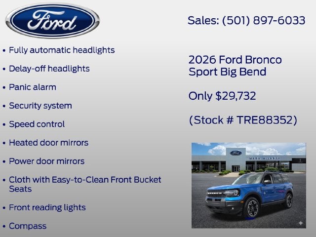 2026 Ford Bronco Sport Big Bend