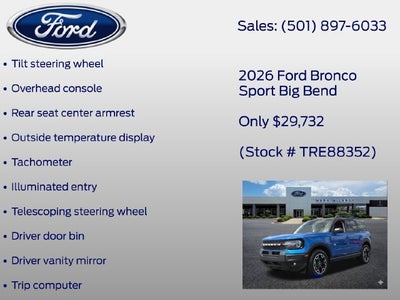 2026 Ford Bronco Sport Big Bend
