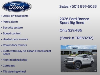 2026 Ford Bronco Sport Big Bend