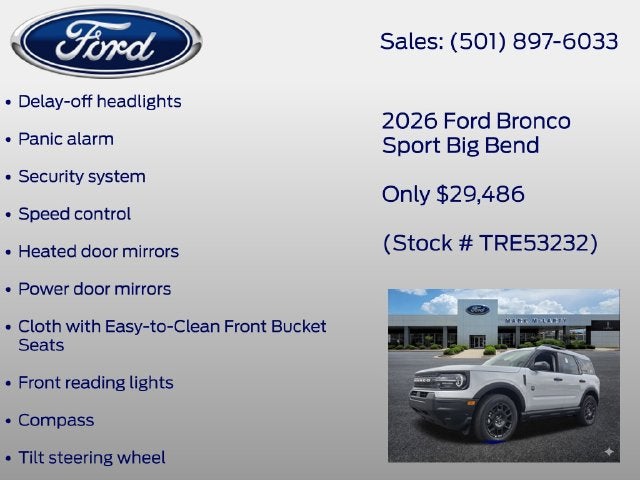 2026 Ford Bronco Sport Big Bend