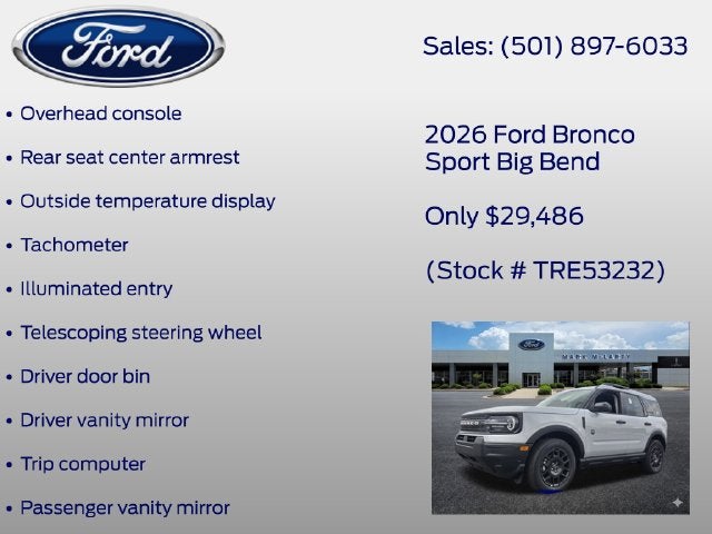 2026 Ford Bronco Sport Big Bend