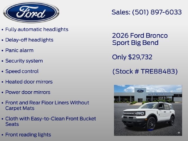 2026 Ford Bronco Sport Big Bend