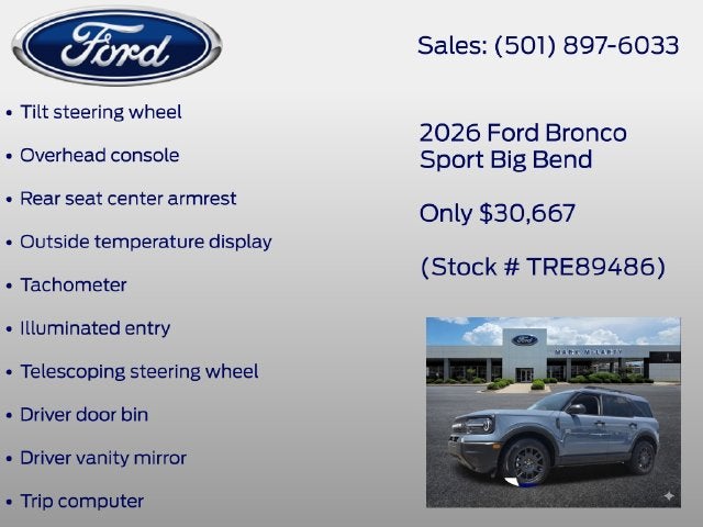 2026 Ford Bronco Sport Big Bend