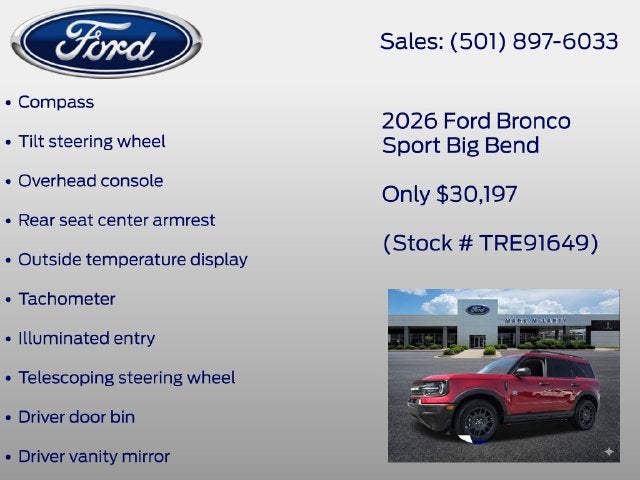 2026 Ford Bronco Sport Big Bend