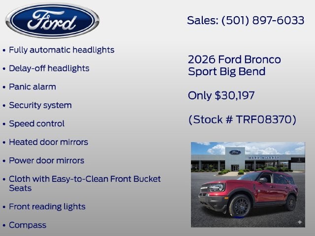 2026 Ford Bronco Sport Big Bend