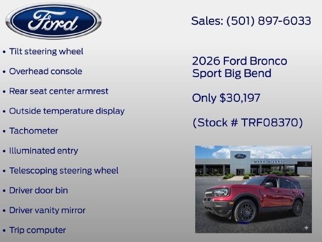 2026 Ford Bronco Sport Big Bend