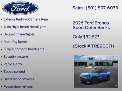 2026 Ford Bronco Sport Outer Banks