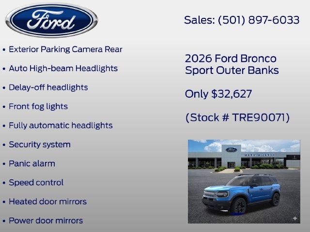 2026 Ford Bronco Sport Outer Banks
