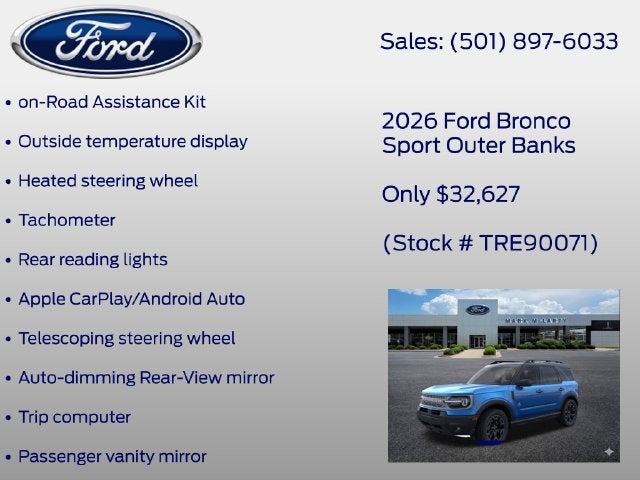 2026 Ford Bronco Sport Outer Banks