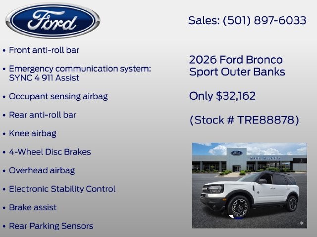 2026 Ford Bronco Sport Outer Banks
