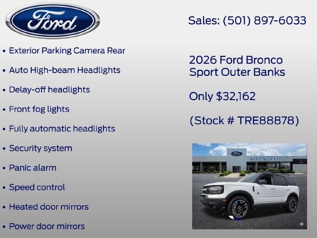 2026 Ford Bronco Sport Outer Banks