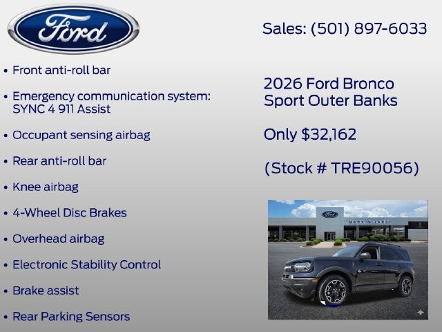 2026 Ford Bronco Sport Outer Banks