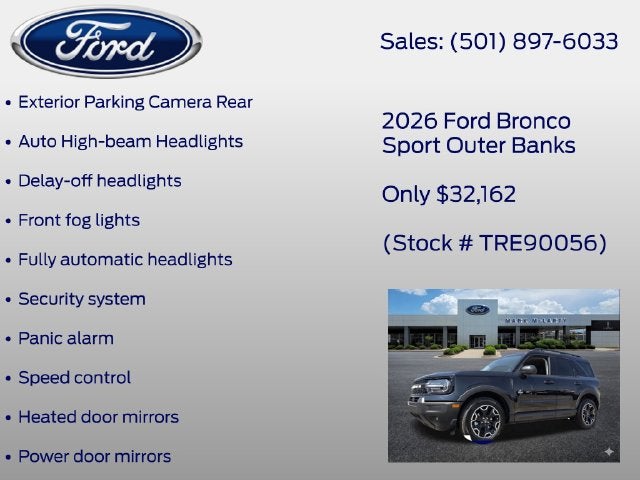 2026 Ford Bronco Sport Outer Banks