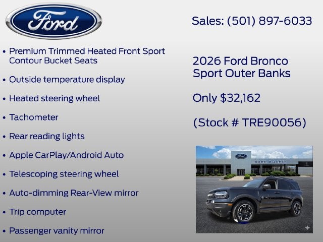 2026 Ford Bronco Sport Outer Banks