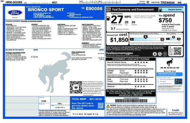 2026 Ford Bronco Sport Outer Banks