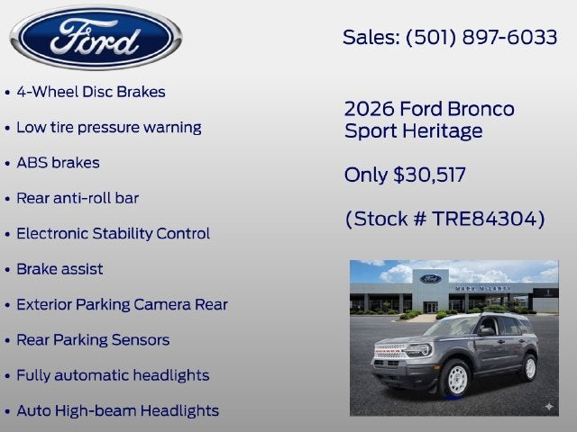 2026 Ford Bronco Sport Heritage