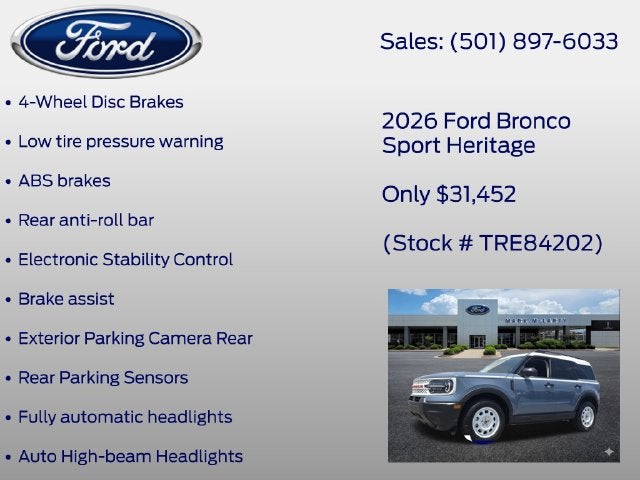 2026 Ford Bronco Sport Heritage