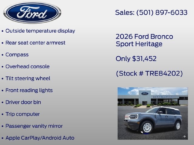 2026 Ford Bronco Sport Heritage