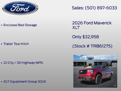 2026 Ford Maverick XLT