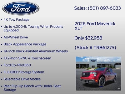 2026 Ford Maverick XLT