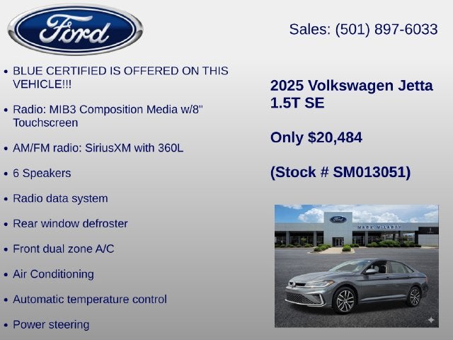 2025 Volkswagen Jetta 1.5T SE