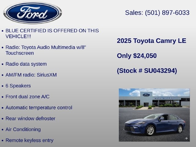 2025 Toyota Camry LE
