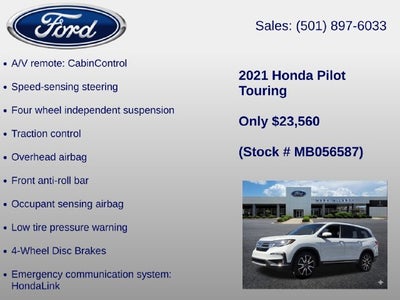 2021 Honda Pilot Touring 7 Passenger