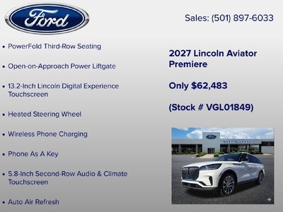 2027 Lincoln Aviator Premiere Premium
