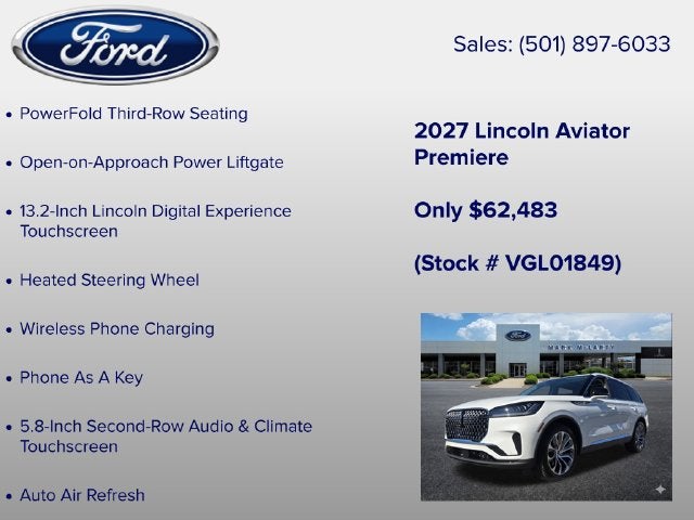 2027 Lincoln Aviator Premiere Premium