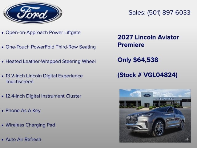 2027 Lincoln Aviator Premiere Premium