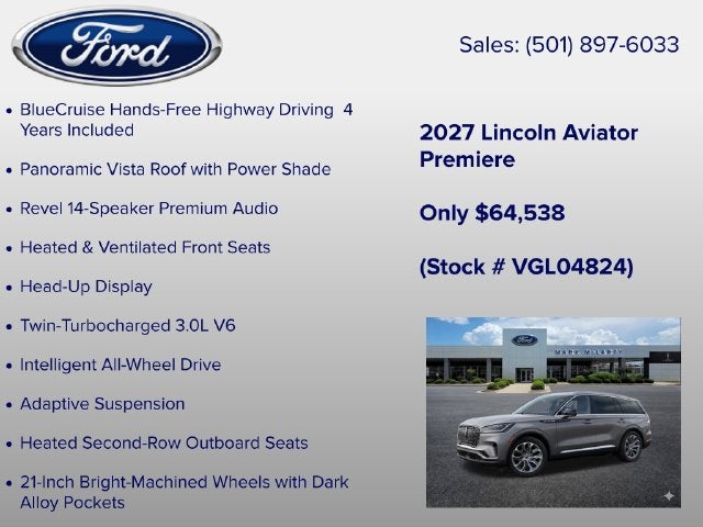 2027 Lincoln Aviator Premiere Premium