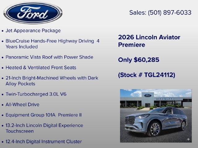 2026 Lincoln Aviator Premiere Premium