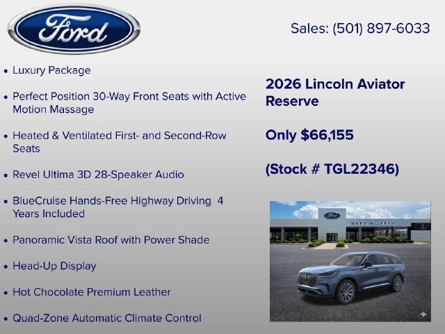 2026 Lincoln Aviator Reserve Premium