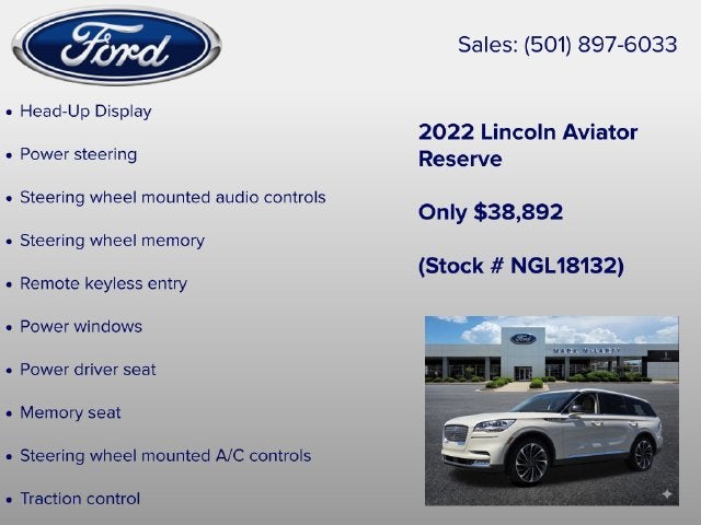 2022 Lincoln Aviator Reserve Premium