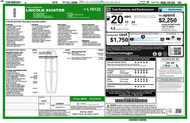 2022 Lincoln Aviator Reserve Premium