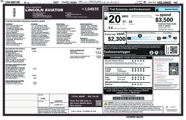 2027 Lincoln Aviator Reserve Premium