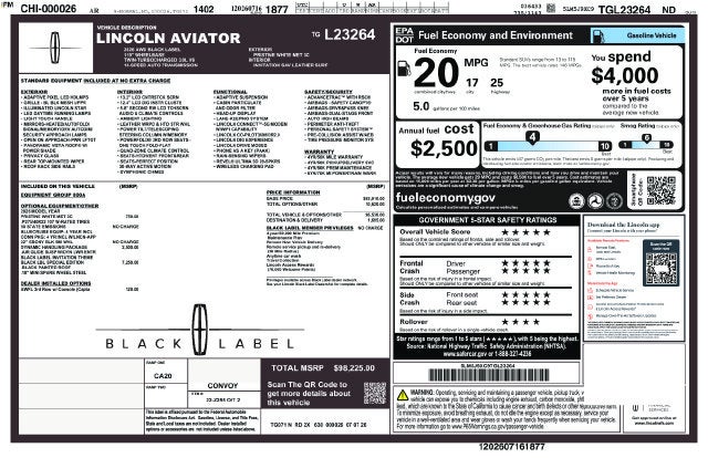 2026 Lincoln Aviator Black Label Premium