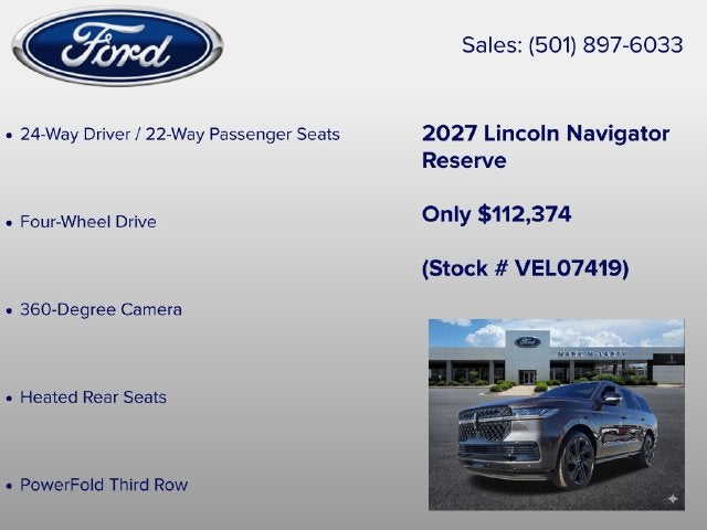 2027 Lincoln Navigator Reserve