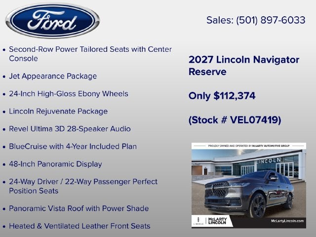 2027 Lincoln Navigator Reserve