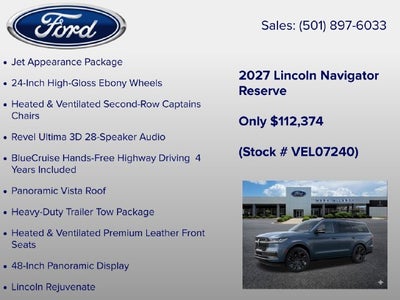 2027 Lincoln Navigator Reserve