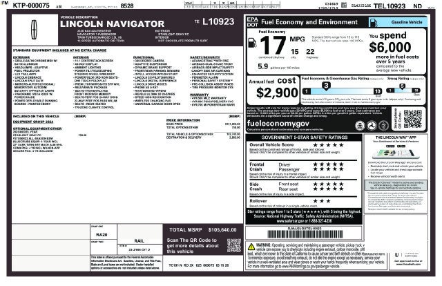 2026 Lincoln Navigator Reserve