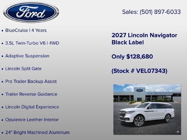 2027 Lincoln Navigator Black Label