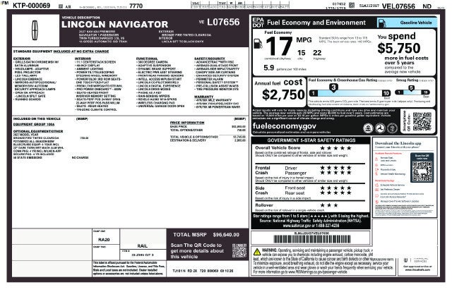 2027 Lincoln Navigator Premiere