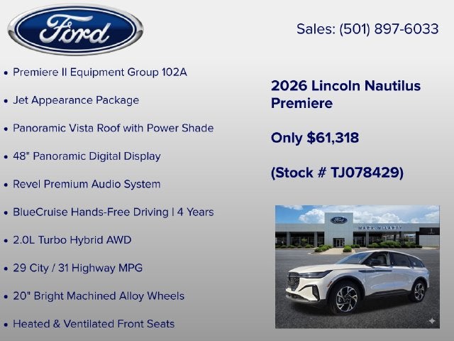 2026 Lincoln Nautilus Premiere