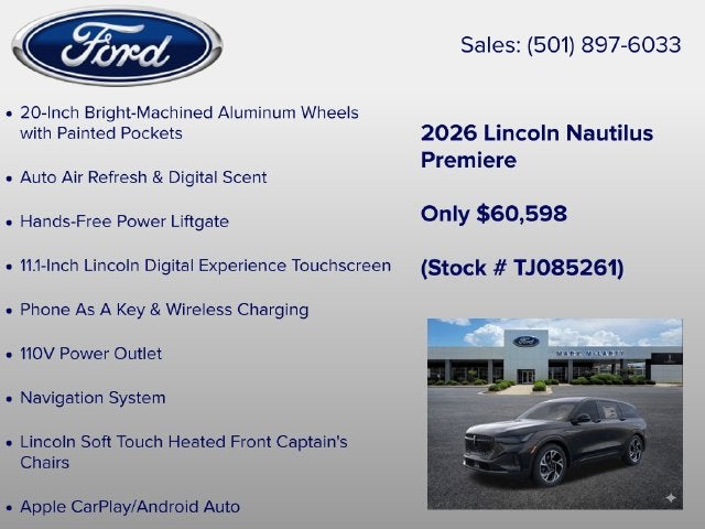 2026 Lincoln Nautilus Premiere